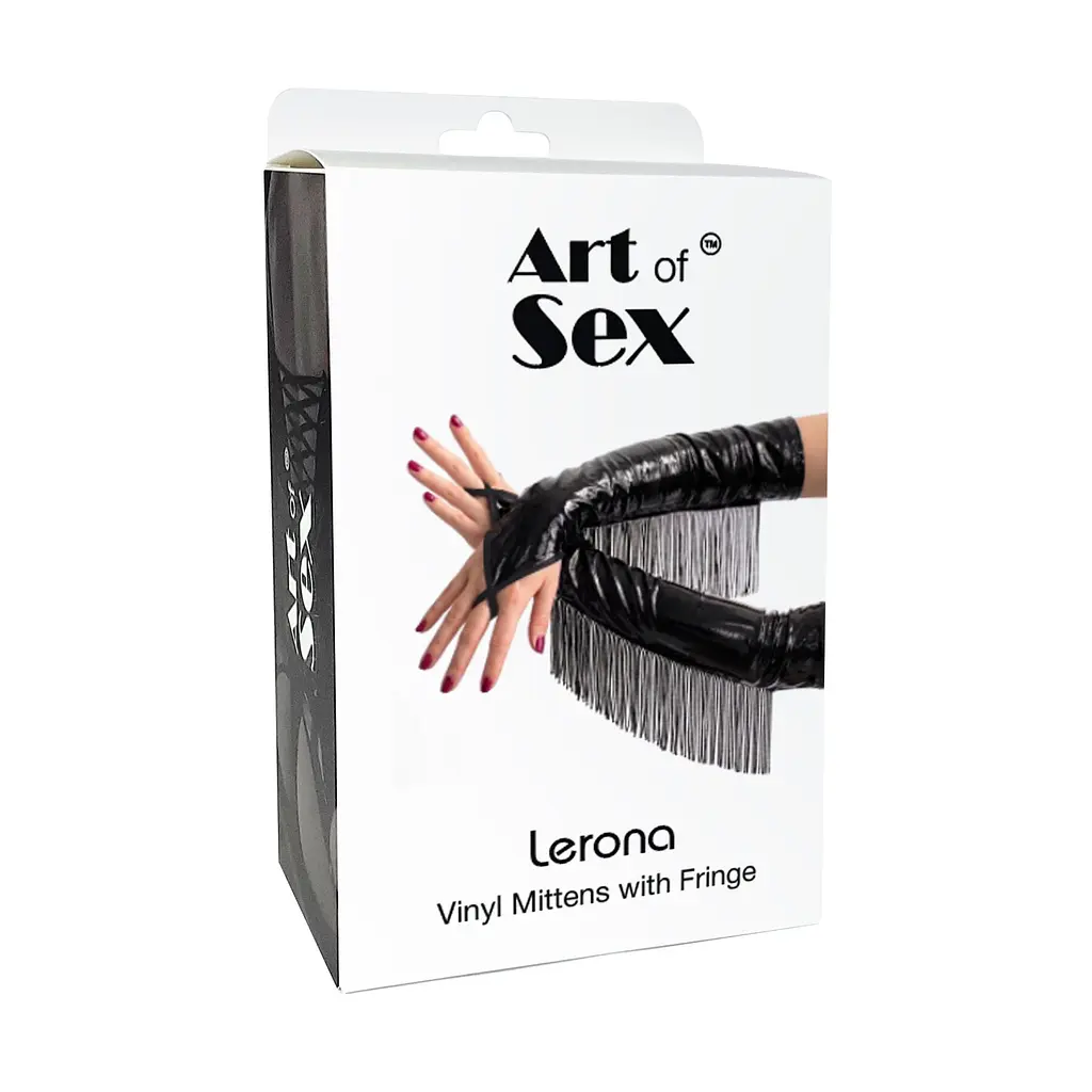 Вінілові мітенки Art of Sex - Lerona, розмір M, колір червоний - фото 3