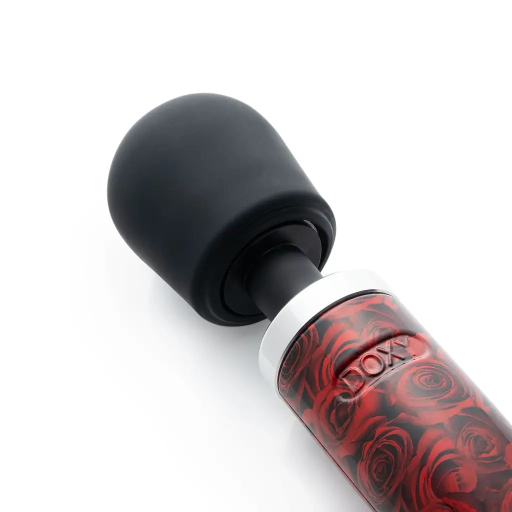 Вібромасажер DOXY Die Cast ROSE PATTERN, дуже потужний, живлення 220В, металевий корпус - фото 3