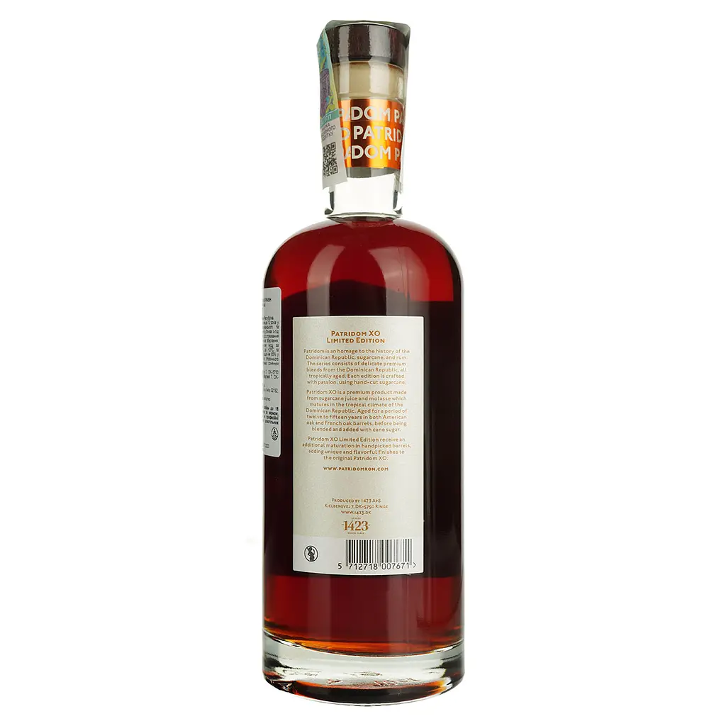 Ром Patridom XO Tawny Port Cask Finish 45% 0.7 л - фото 5