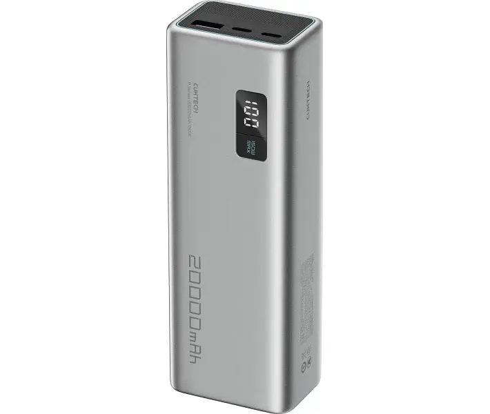 Внешний аккумулятор CUKTECH PB200P 20000mAh 150W 3 порта 2C1A серый - фото 2