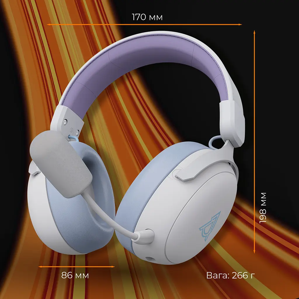 Bluetooth-гарнітура Ajazz AHM08 MAX 3-Mode White (AHM08-MAX-PWB) - фото 6