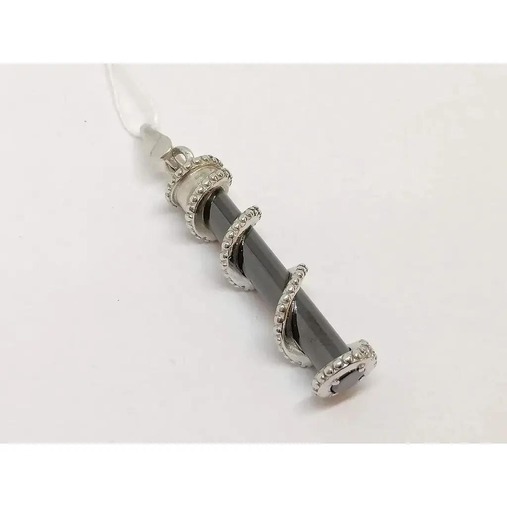 Серебряная подвеска Aurora с керамикой и фианитами. С4118Ч - фото 2