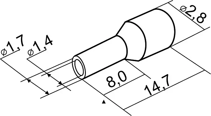Наконечники трубчасті з ізоляцією НТ 1-8 червоні (100 шт.) АСКО-УКРЕМ (A0060010003) - фото 2