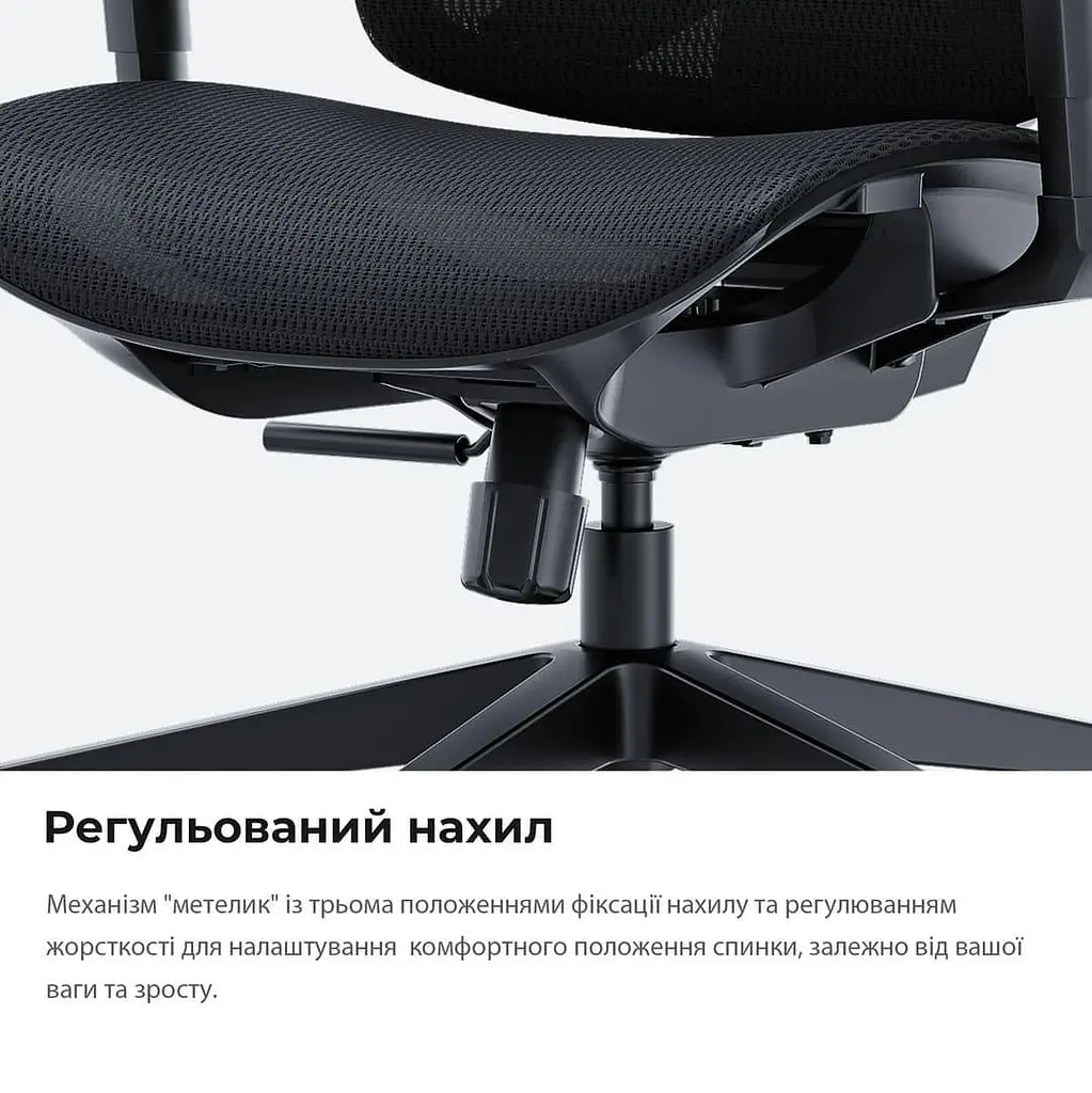 Ігрове крісло Anda Seat X-Air Mega Size XL Mesh Space Black (AD-WY-01-BBB) - фото 6