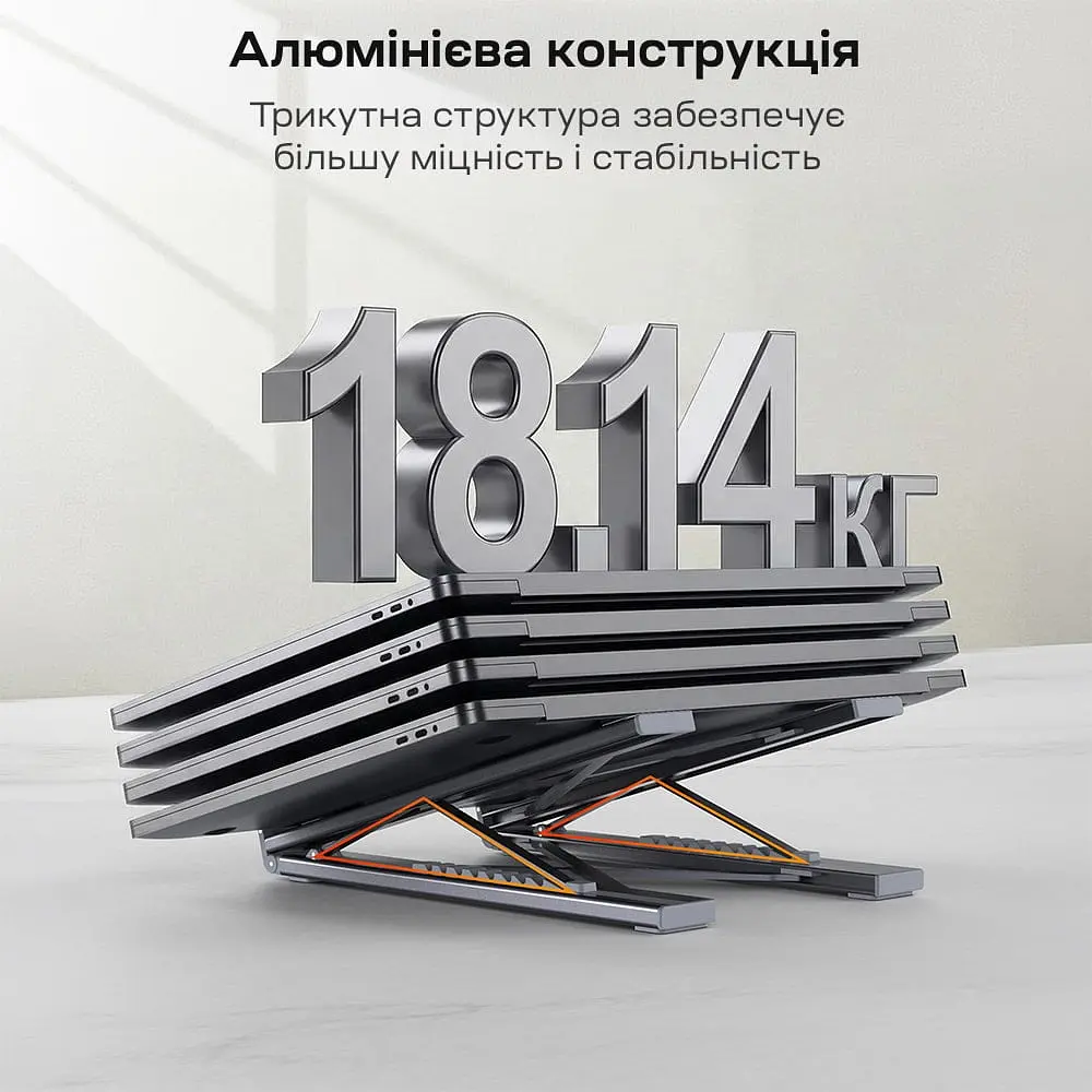 USB-C хаб-підставка 7-в-1 Choetech M57 HDMI 4K@30Hz, 2 USB 3.0, USB-C Data, USB-C PD 100W, SD-card, TF-card (43-00174) - фото 9