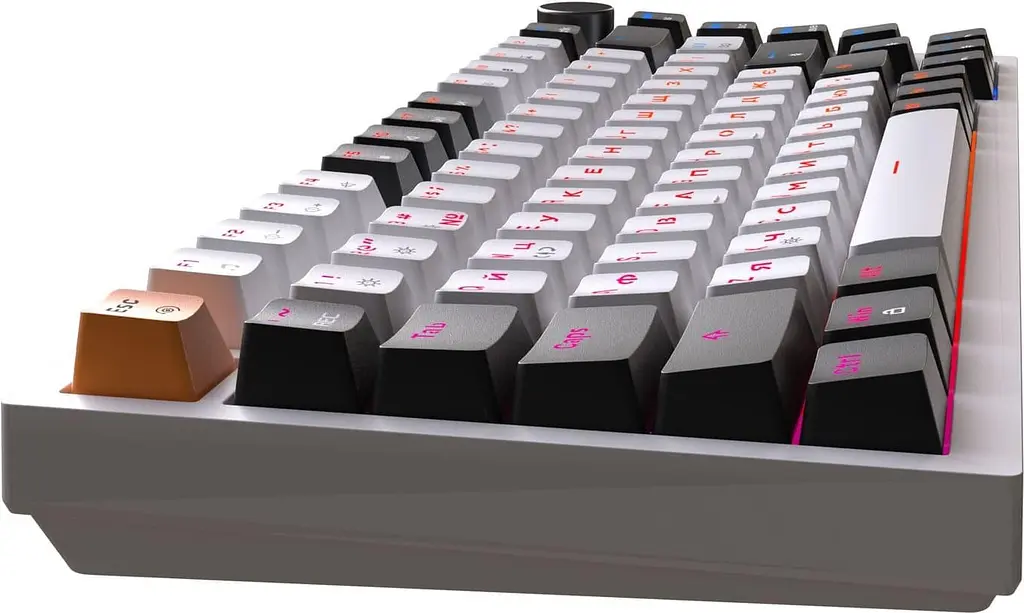 Клавіатура GamePro MK160W Outemu Red Hot-Swap RGB USB White (MK160W) - фото 3
