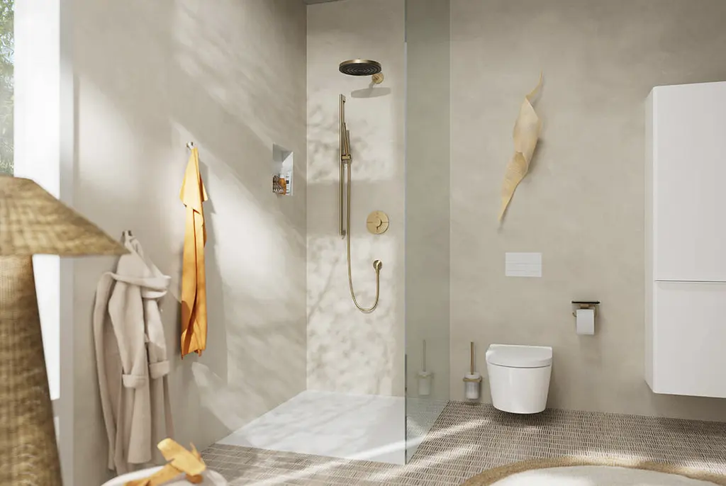 Верхній душ Hansgrohe Pulsify S 260 1jet EcoSmart brushed bronze 24141140 - фото 3