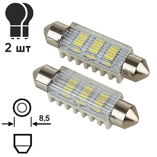 Лампа PULSO/софітні/LED SV8.5/T11x41mm/6 SMD-5730/9-18v/100Lm