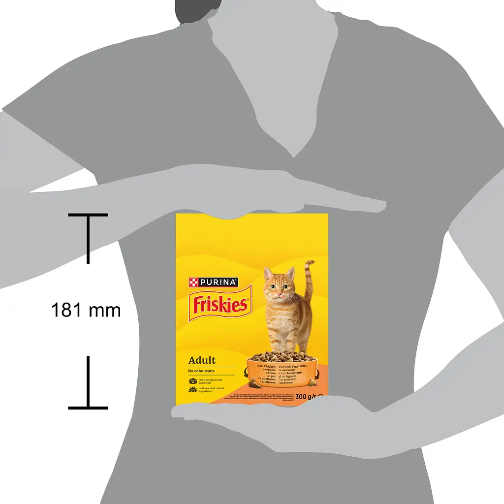 Сухой корм для котов Friskies с курицей и овощами 300 г - фото 5