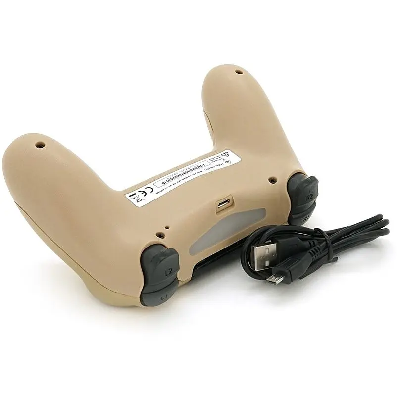 Геймпад джойстик DoubleShock Wireless PS4 Double Motor Vibration Dualshock 4 Light-Gold - фото 3