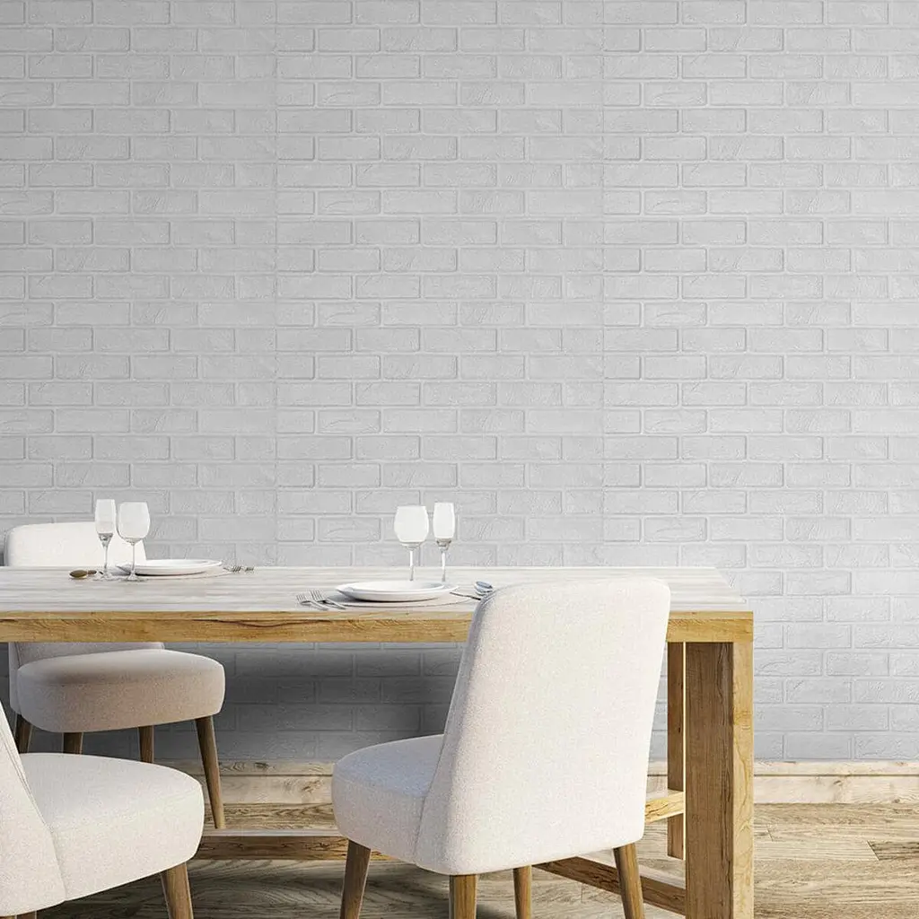 Самоклеюча 3D панель Sticker Wall культурний камінь білий 700х800х8мм 196 SW-00000485 - фото 5