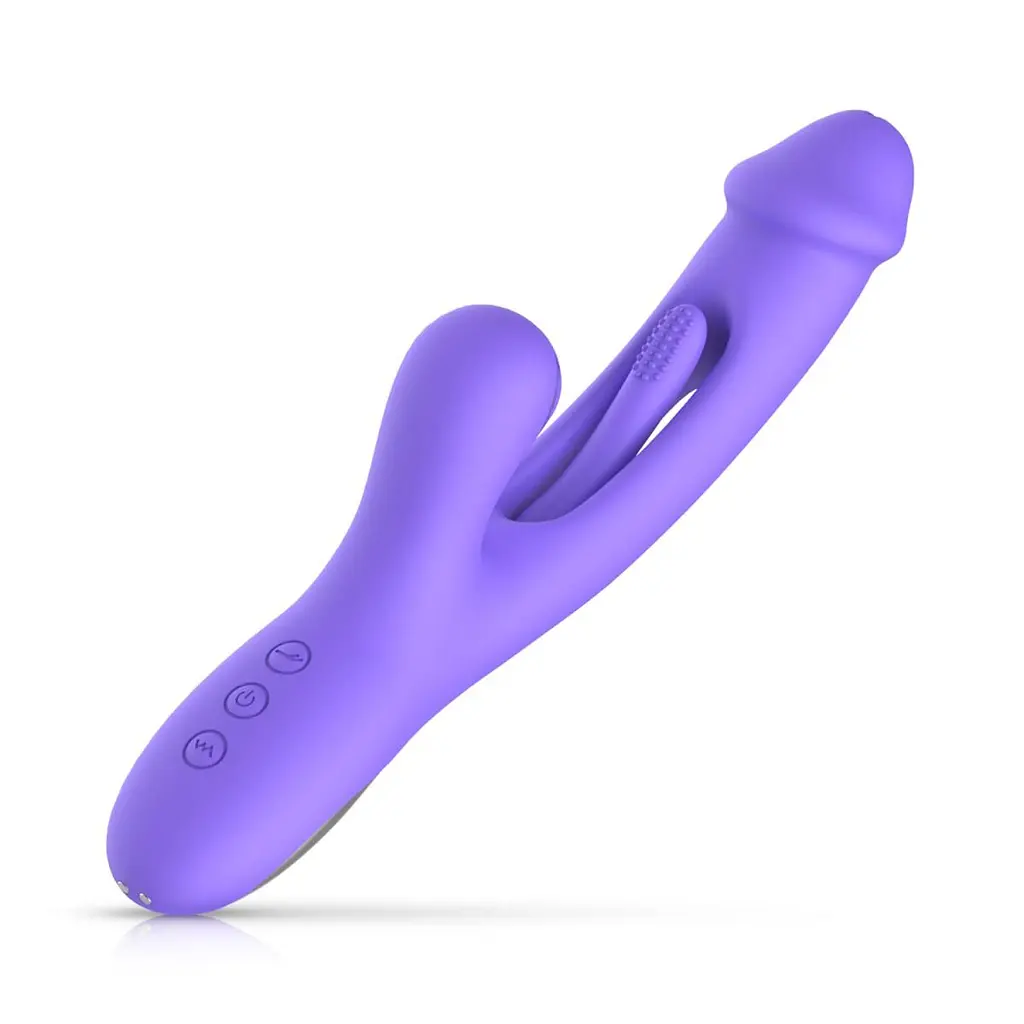 Вібратор-кролик із вагінальним відростком Good Vibes Only - Tess Rabbit Vibrator with G-Spot Stimulator