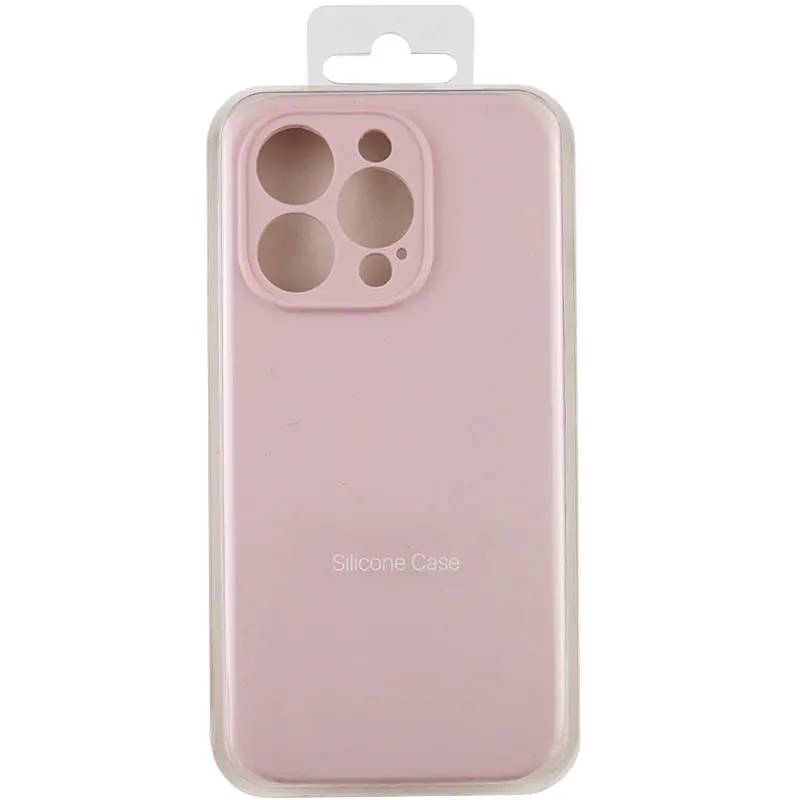 Чохол Silicone Case Full Camera Protective (AA) NO LOGO для Apple iPhone 13 Pro Max (6.7) Рожевий / Chalk Pink - фото 7