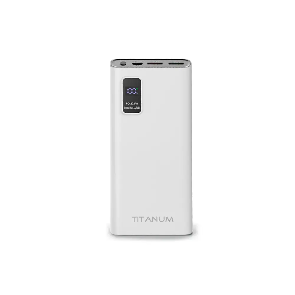 Павербанк TITANUM 727S 20000mAh 22.5W White TITANUM (27363-000) - фото 2