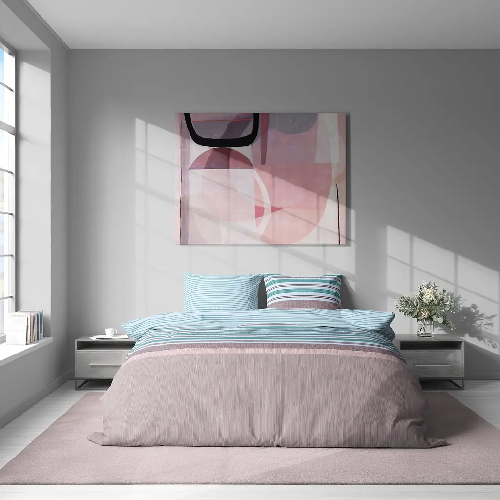 Комплект постельного белья Lelit Полуторний в полоску 150 х 215 см L-2041/2 (le2000000266039) - фото 4