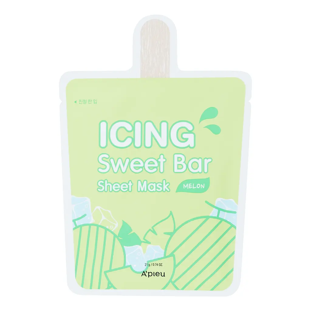 Тканинна маска для обличчя A'pieu Icing Sweet Bar Sheet Mask Melon з екстрактом дині, 21 г - фото 2