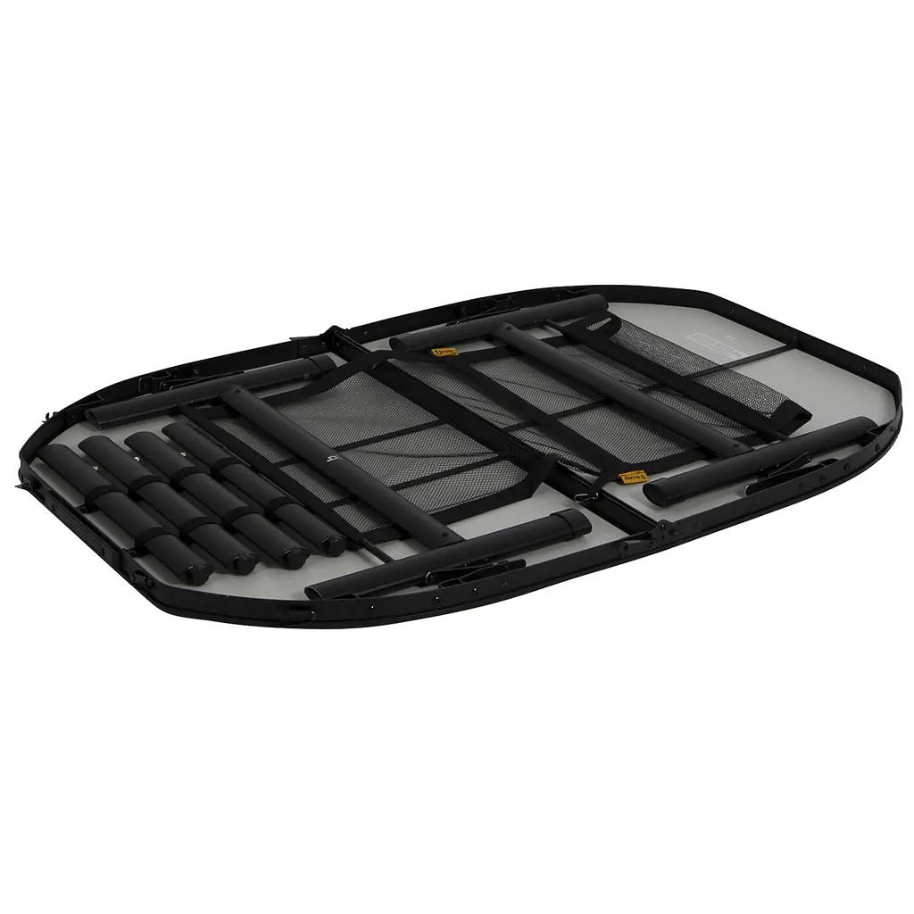 Складний стіл Bo-Camp Northgate Oval 120x80 cm Black/Grey (1404187), Сірий - фото 6