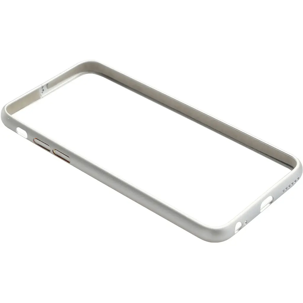 Бампер Toto super thin metal bumper cases iPhone 6 Silver - фото 3