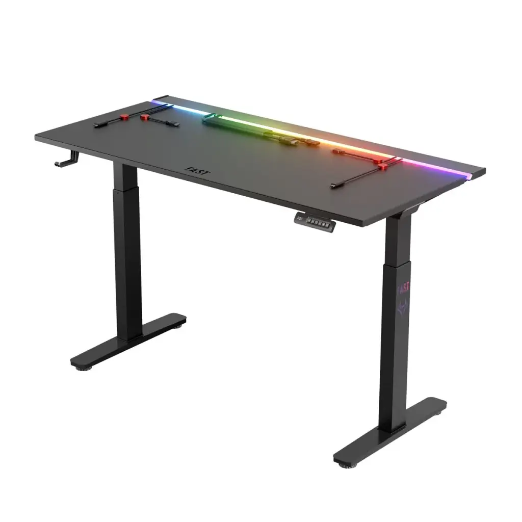 Геймерський стіл 1stPlayer F.A.S.T Black (FAST-1470-RGB-BK) - фото 7
