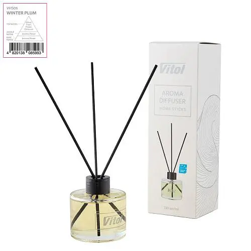 Аромадифузор VITOL Home Sticks Winter Plum 130 мл