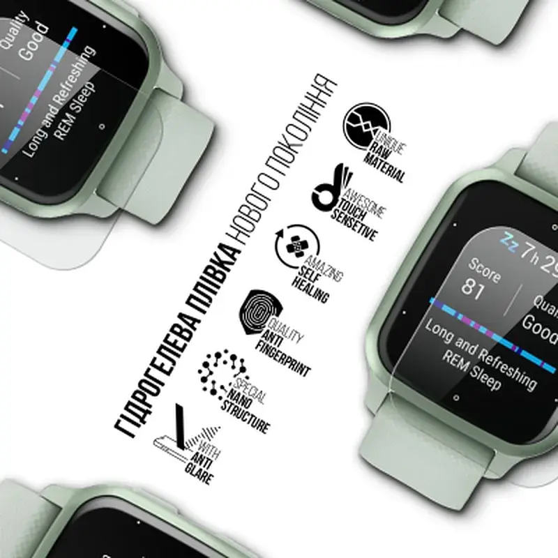 Плівка захисна Armorstandart Matte hydrogel Garmin Venu Sq 2 6 pcs (ARM92035) - фото 2