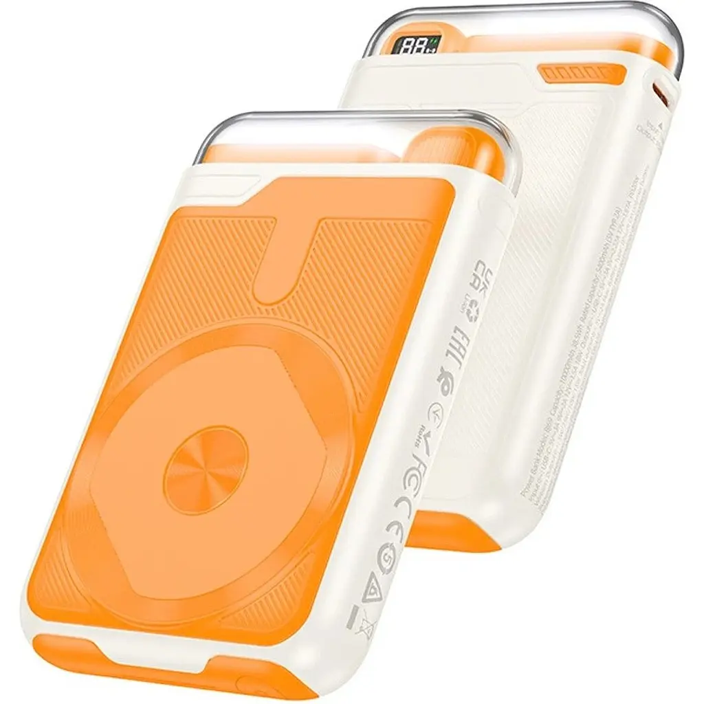 Внешний аккумулятор Borofone Skillful BJ69 10000mAh 20W Milky White [000000750562] [130223] - фото 2