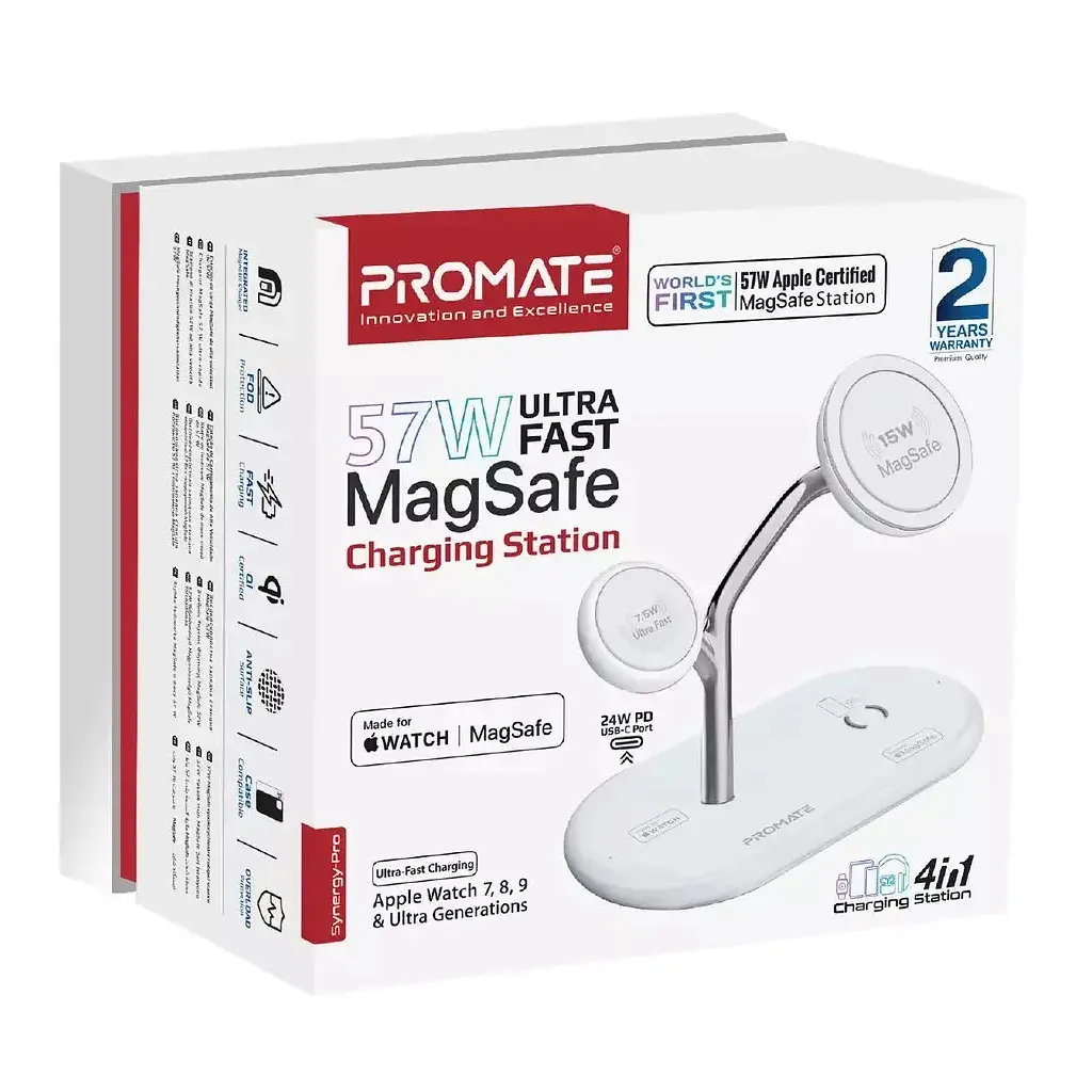 Зарядний пристрій Promate wireless (synergy-pro.white) - фото 2