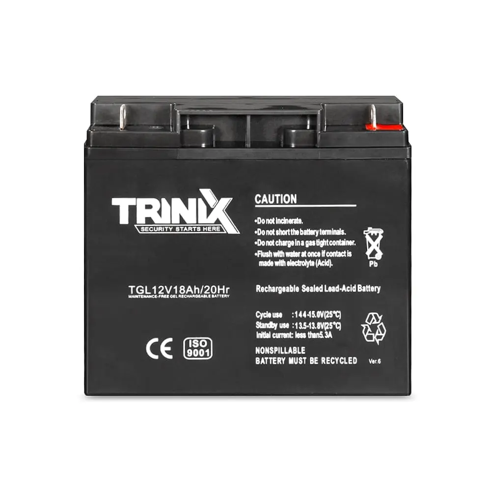 Акумуляторна батарея гелева 12В 18Аг Trinix TGL12V18Ah/20Hr GEL (44-00063) - фото 2
