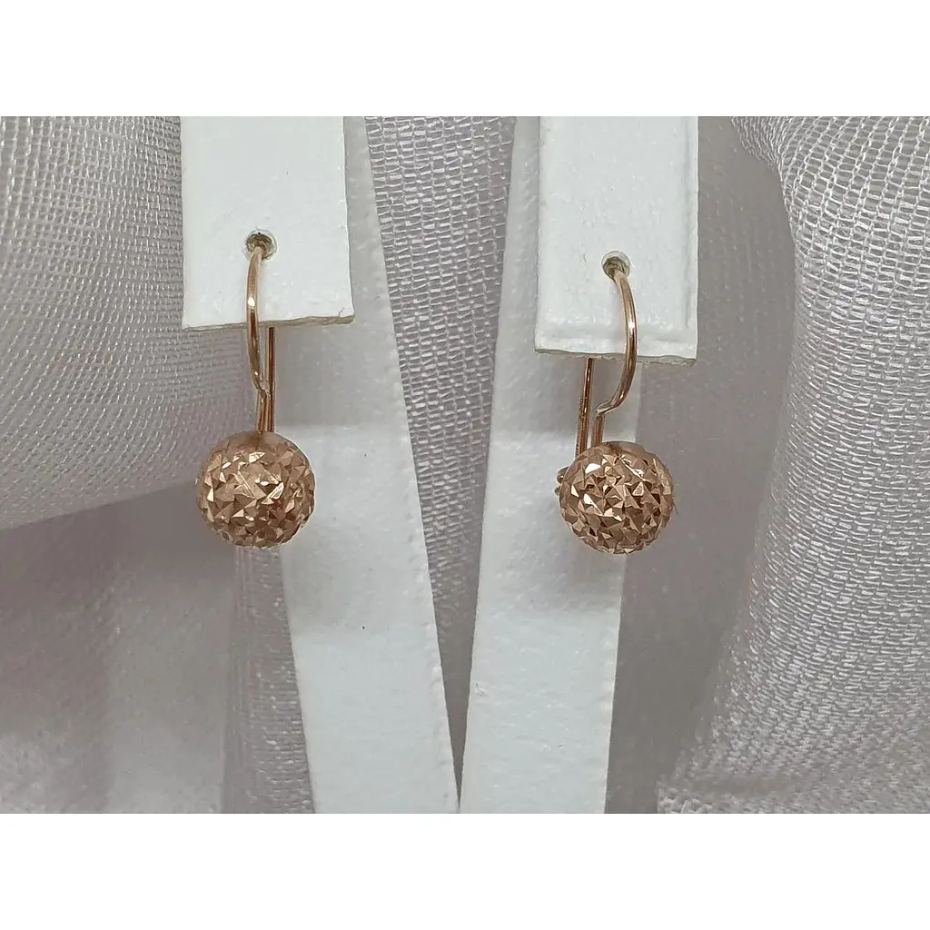 Золоті сережки Favoritum Кулі. 210248_7_А - фото 4