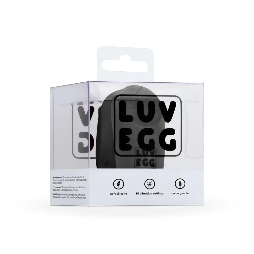 Віброяйце EasyToys Luv Egg 16 см чорний - фото 7