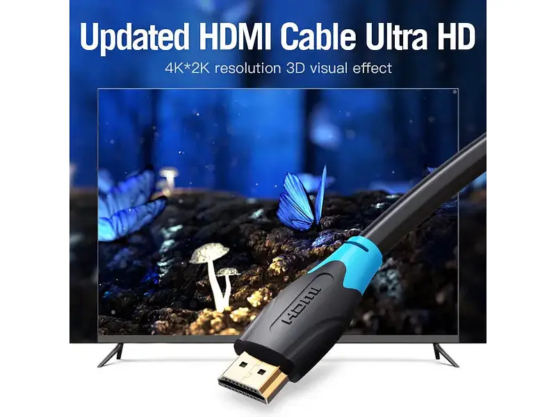 Кабель Vention HDMI М-М 1.5m Black (AACBG) - фото 4