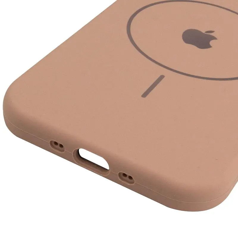 Чехол Epik Silicone Case Full Protective (AA) V2 with MagSafe для Apple iPhone 17 Air (6.5) Бежевый / Desert Gold - фото 5