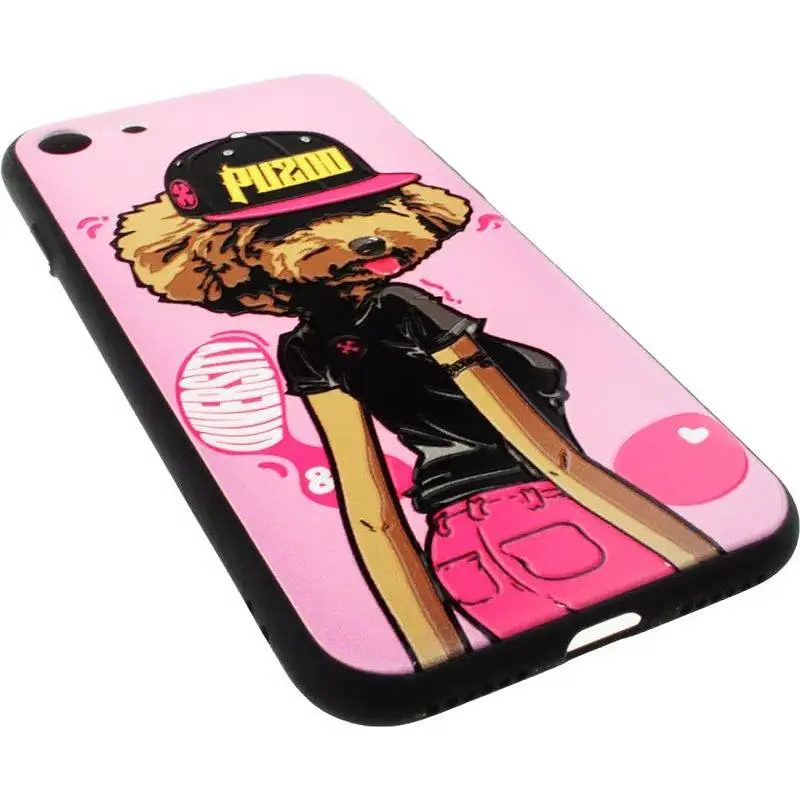 Чохол-накладка PUZOO TPU Case with UV Printing Hip Hop iPhone 7/8/SE 2020 DJ Teddy Pink - фото 3