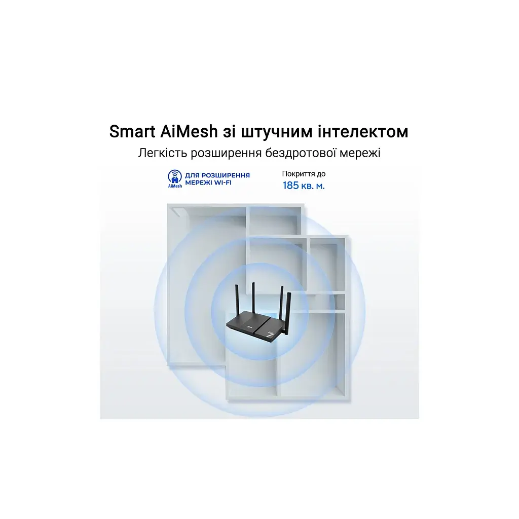 Маршрутизатор ASUS RT-BE50 (90IG09U0-MO3S00) - фото 6
