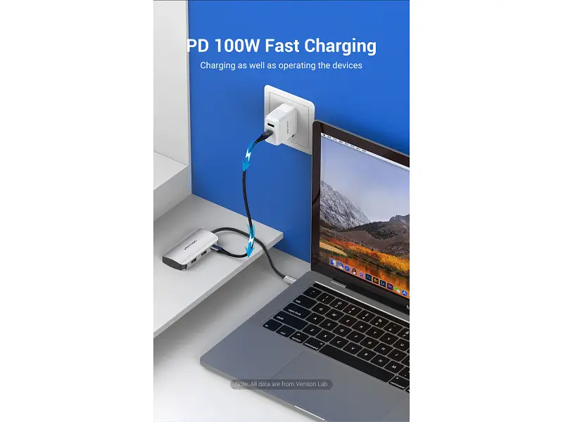 Док-станція для ноутбука Vention Hub 5-in-1 USB 3.1 Type-C (TNBHB) - фото 6