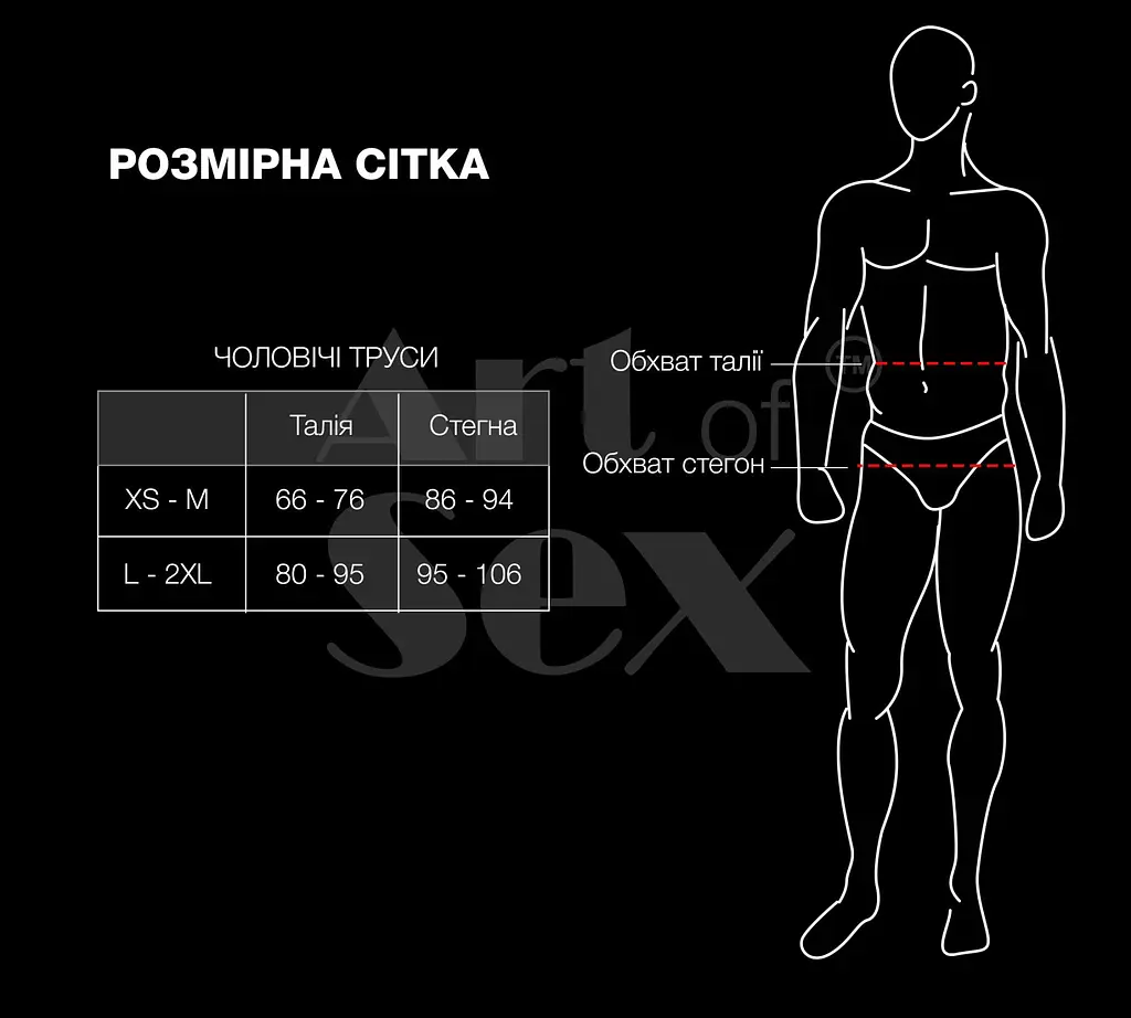 Чоловічі труси XS-2XL із анальною пробкою Art of Sex - Joni розмір пробки L - фото 4