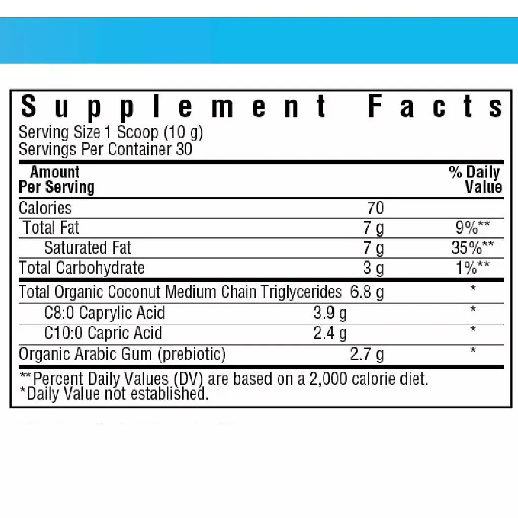 Органічний порошок MCT з кокосового горіха Bluebonnet Nutrition 300 г - фото 4
