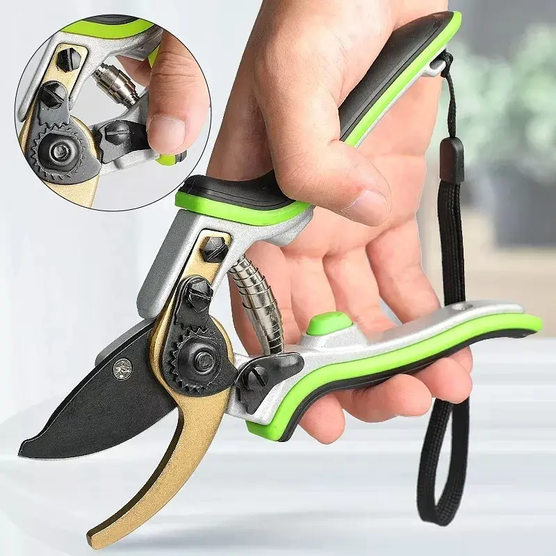 Профессиональный садовый секатор JRF-B0408 для обрезки деревьев и различных растений - фото 6