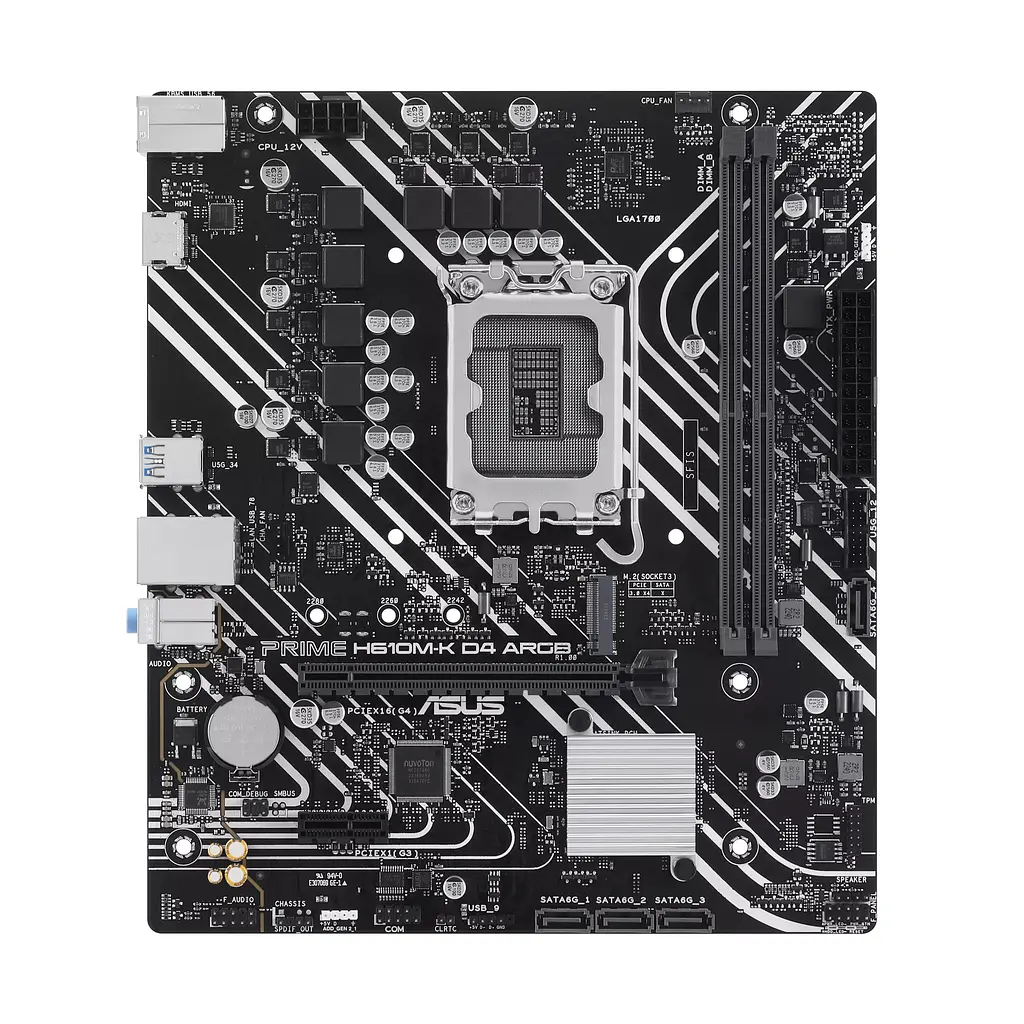 Материнская плата PRIME H610M-K D4 ARGB s1700 Asus teh0024975 - фото 2