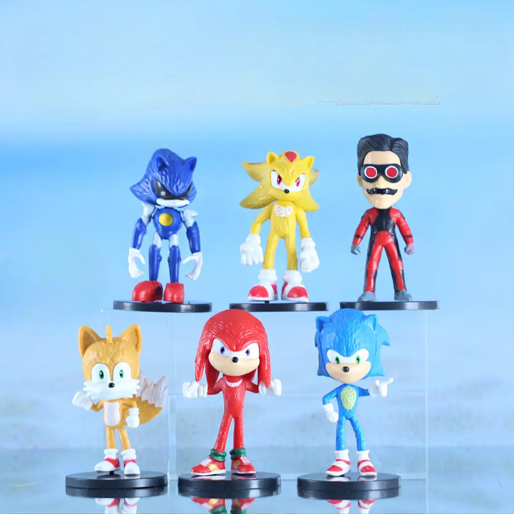 Набір Дитячих Ігрових фігурок Sonic the Hedgehog, Сонік і друзі, 6 шт. - фото 2