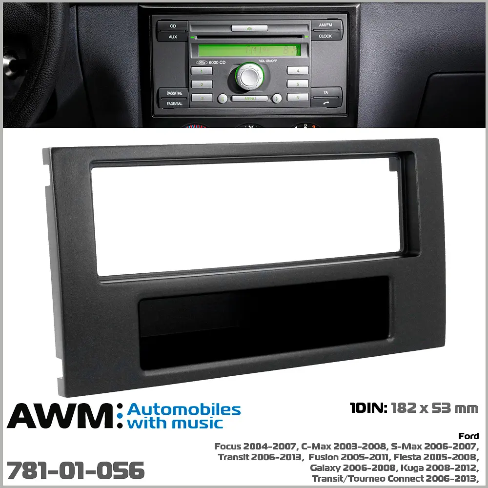 Переходная рамка Ford C-Max, Fiesta, Focus, Fusion, Galaxy, Kuga, S-Max, Tourneo, Transit AWM 781-01-056 - фото 4