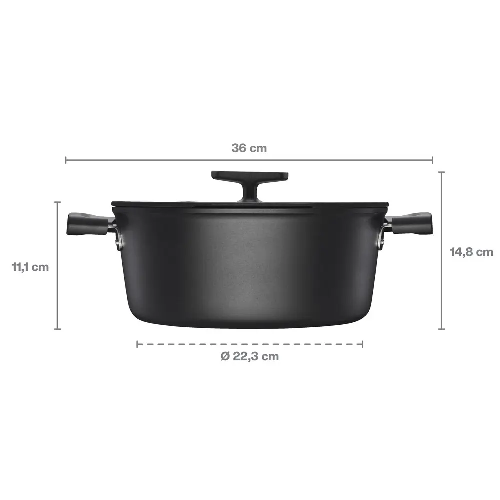 Каструля Fiskars Hard Face 5 л (1075527) - фото 4