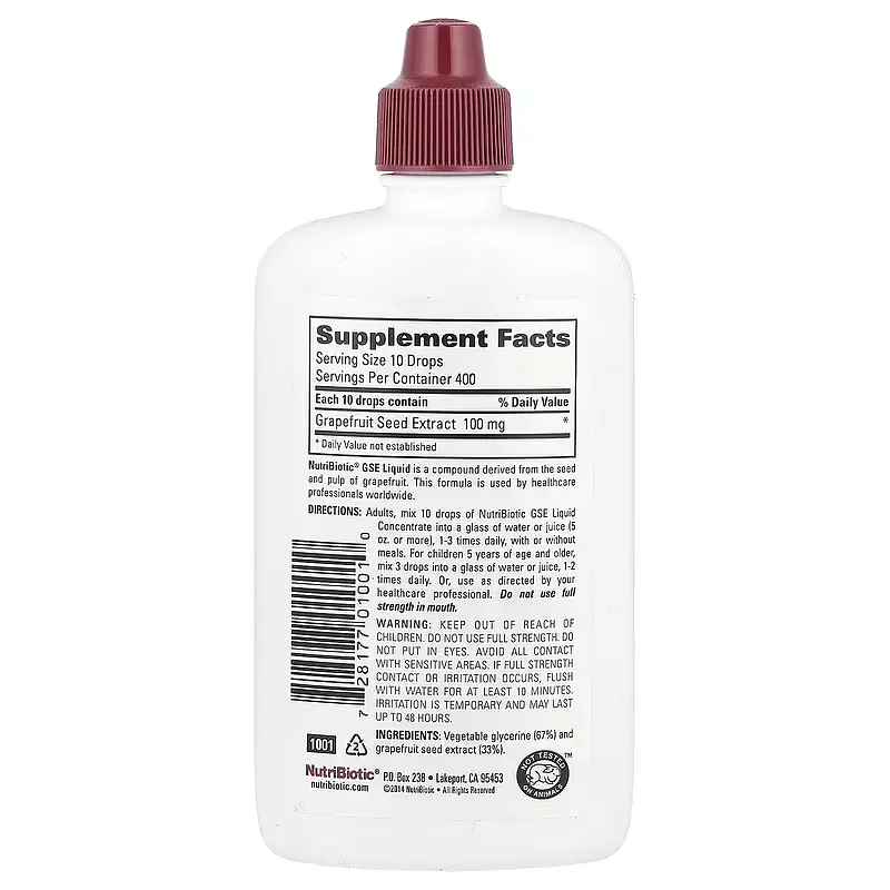 Екстракт Насіння Грейпфрута GSE Liquid Concentrate - 118 мл - фото 2