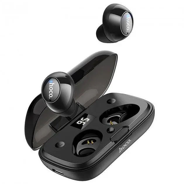 Bluetooth стерео гарнітура Hoco ES52 з кейсом (Чорна) - фото 4