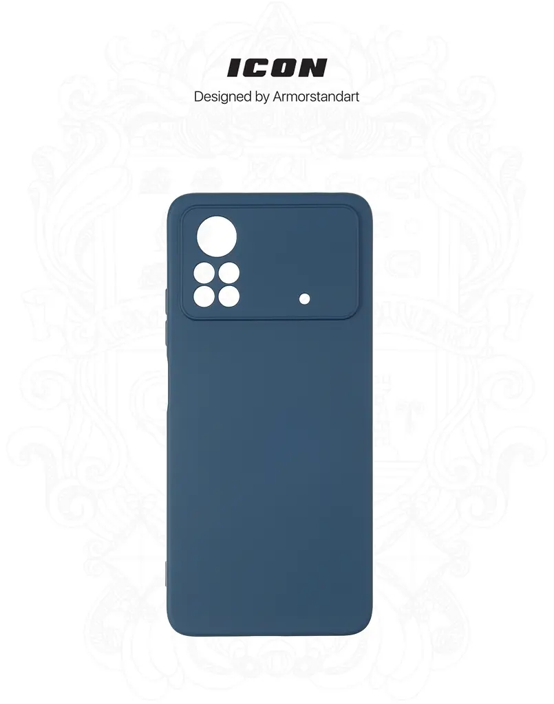 Чехол ArmorStandart ICON для Xiaomi Poco X4 Pro 5G Camera cover Blue (ARM61584) - фото 3