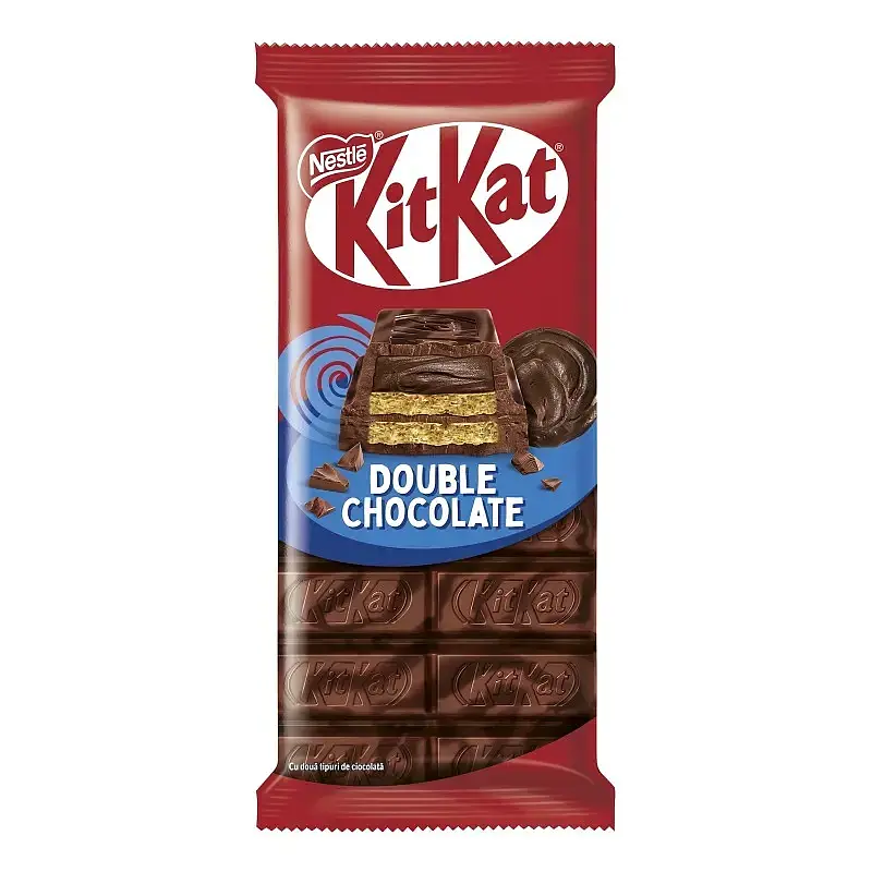Шоколад KitKat Double chocolate молочний та чорний 99г
