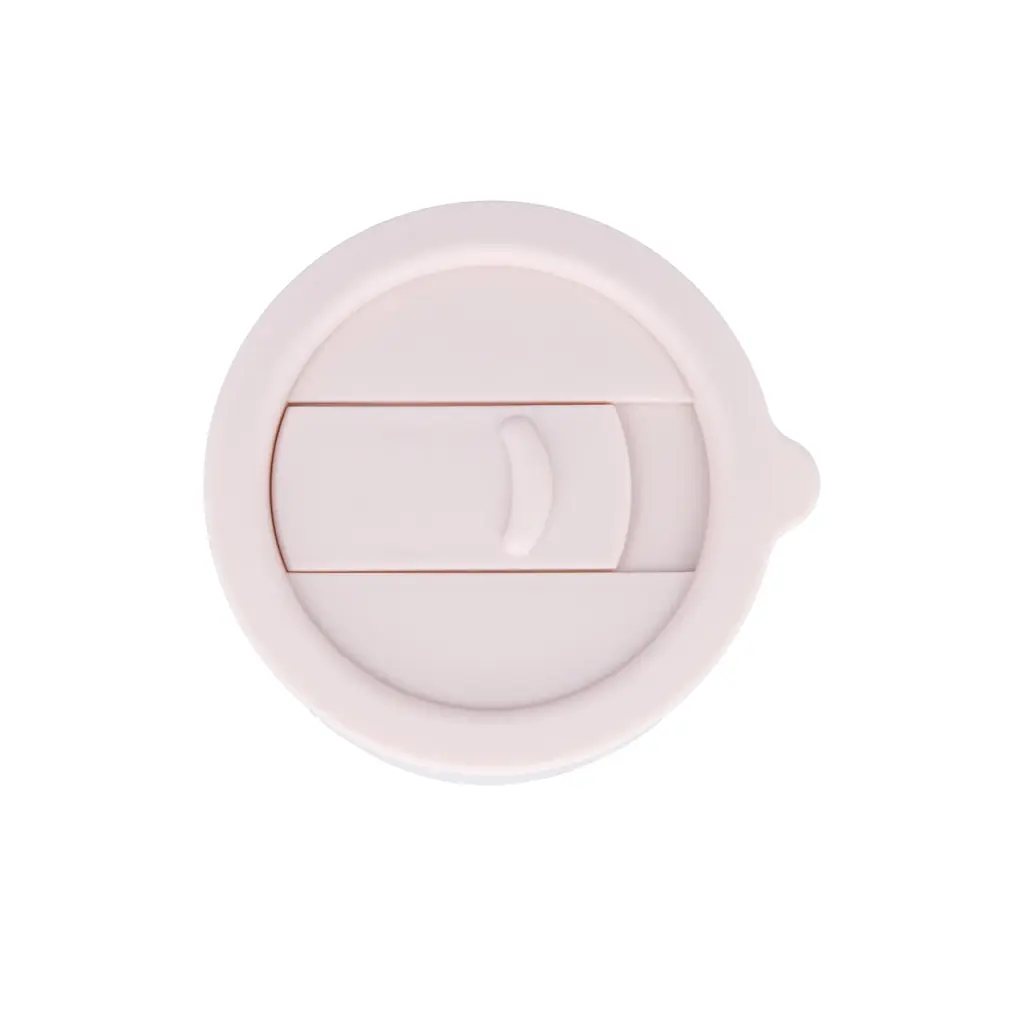 Кофейные чашки 295 мл с крышками OldBro Cute Travel Mugs с защитным силиконовым чехлом Pink - фото 4