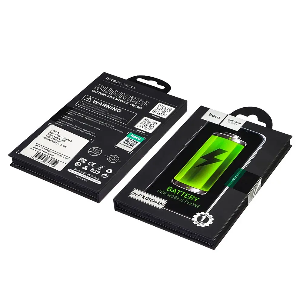 Аккумулятор Hoco для Apple iPhone X, усиленный (3100mAh) - фото 3