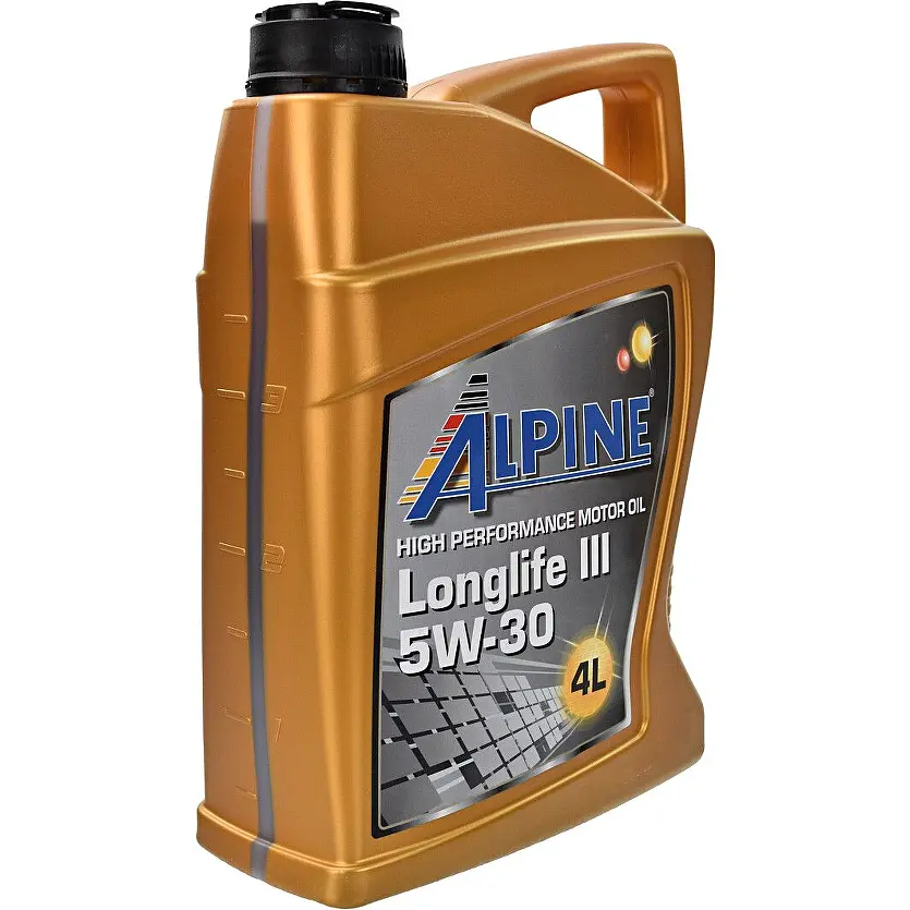 Олива моторна синтетична Alpine Longlife III 5W-30 C3 MB-229.51 VW-504.00/507.00 BMW LL-04 4 л (23440) - фото 3