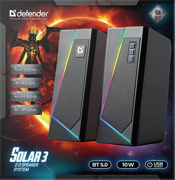 Акустическая система Defender Solar 3 Black - фото 4
